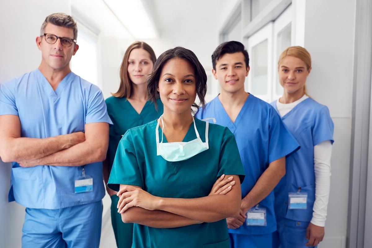 Team of Nurses in Hospital